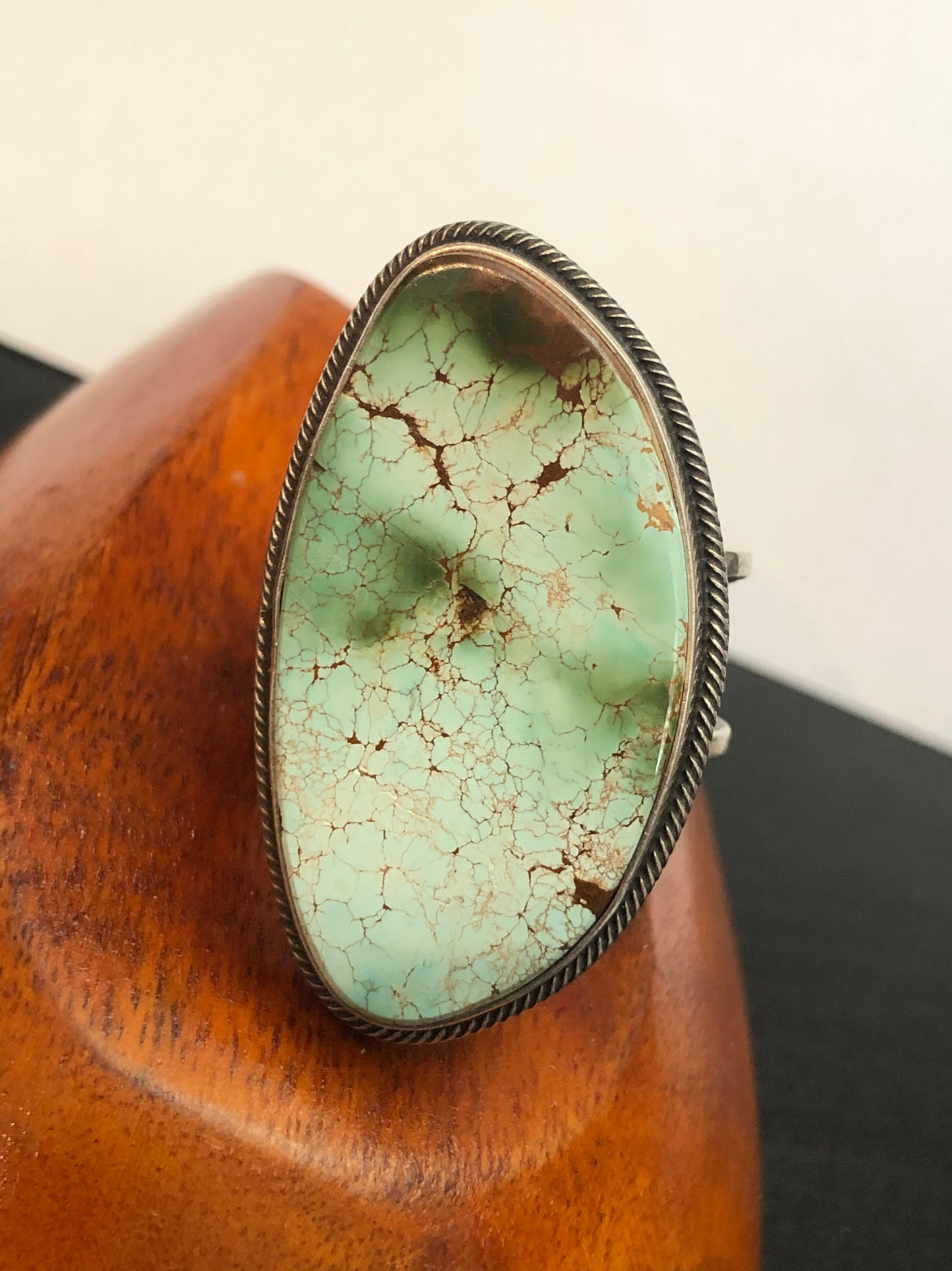 Native American Tufa Cast Ring by Kevin Yazzie